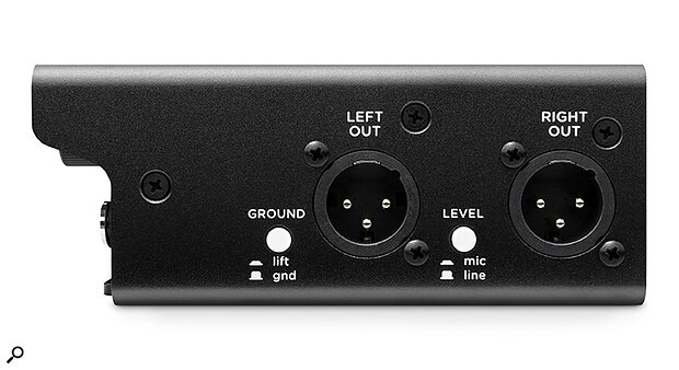 The main XLR outputs can be set to deliver a mic or line signal.