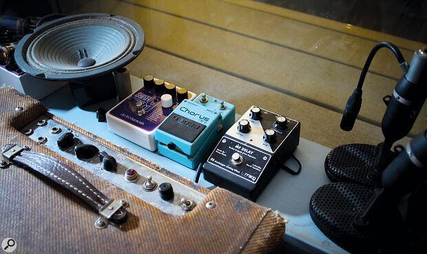 Instead of hiding your ‘substitute’ pedals in a store room, why not put them somewhere in the studio, where they might pique the interest of visiting musicians?