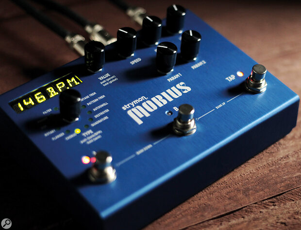 Many multi‑effects pedals can be fiddly to program on the fly, which can interrupt the flow of a studio session — but some, such as the Strymon Mobius, give you plenty of hands‑on control.