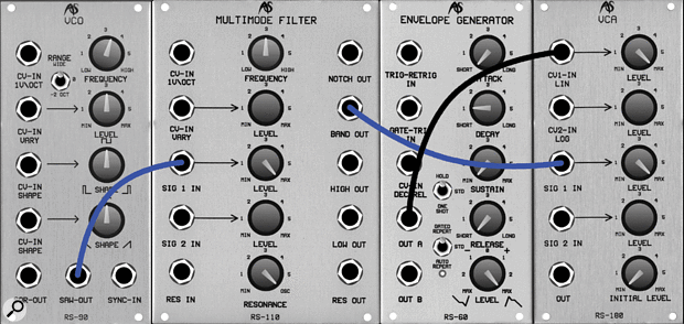 Figure 12: The simplified but improved cowbell patch.