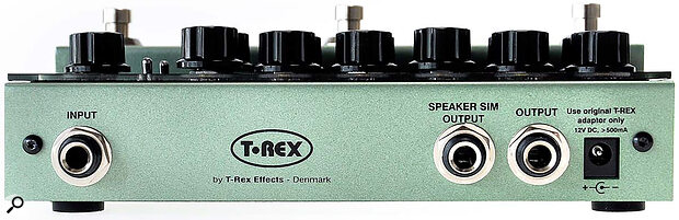 As well as the main quarter‑inch jack input and output, there’s an analogue filter‑based speaker‑emulated output.