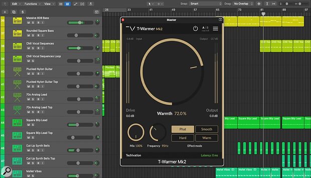 Techivation T-Warmer Mk2 bass-enhancement audio plug-in