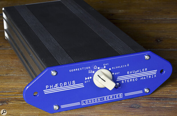 Phaedrus Audio’s SHUpHLER, based on Blumlein’s Stereo Shuffler idea, can restore to recordings the sense of low‑frequency stereo definition that’s often lost on loudspeakers.