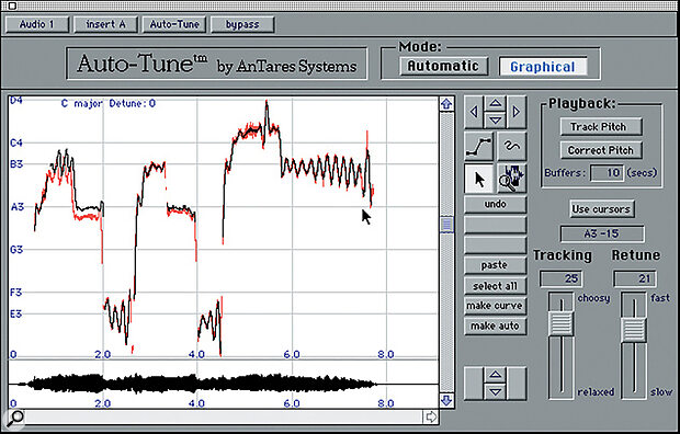 An early iteration of Antares' Auto-Tune plug-in.