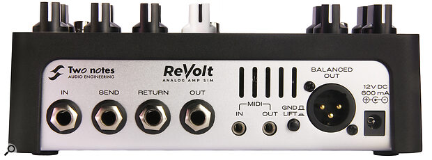 Both pedals feature effects‑loop jacks on the rear, to allow connection of other pedals between the amp and speaker emulations.