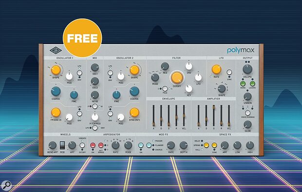 Universal Audio PolyMAX software synthesizer giveaway free download