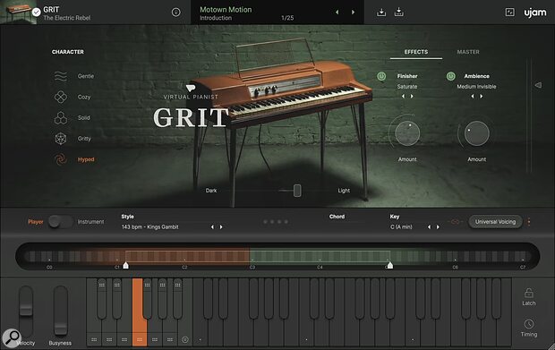 UJAM Virtual Pianist Grit Wurlizer 120 electric piano virtual instrument