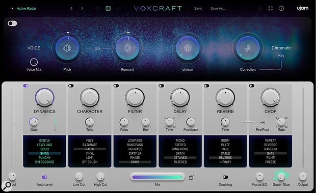 UJAM Voxcraft vocal processing effects plug-in