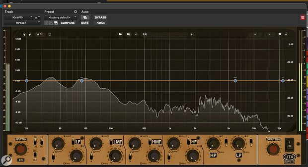 Undertone Audio MPEQ-1 hardware EQ saturation emulation plug-in