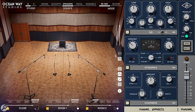 Universal Audio Ocean Way Studios Deluxe room reverb chamber vintage analogue gear emulation plug-in