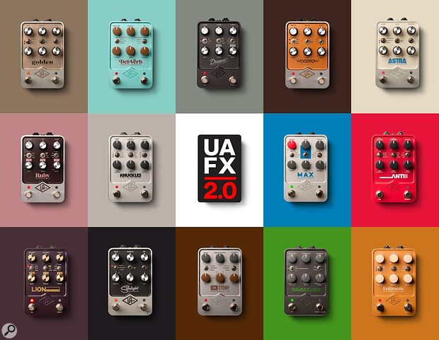 Universal Audio UAFX 2.0 guitar effects pedal MIDI update