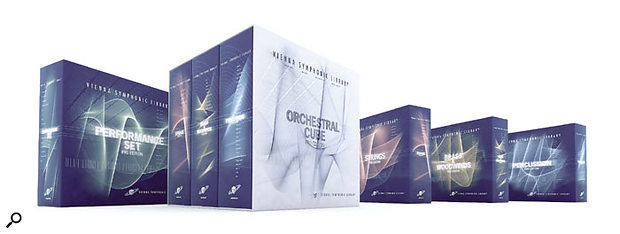 The VSL's Performance Set Pro Edition (far left) and Orchestral Cube Pro Edition (centre). As with the First Edition, the constituent volumes of the Orchestral Cube Pro Edition (the Strings, Brass & Woodwinds and Percussion Pro Editions) can also be purchased separately (right).