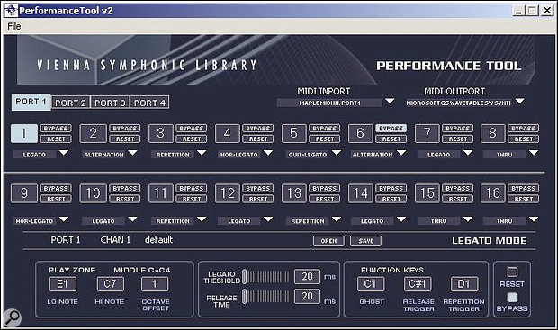 The updated version of VSL's amazing stand-alone Performance Tool in Legato Mode.