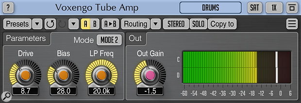 Voxengo Tube Amp plug-in.