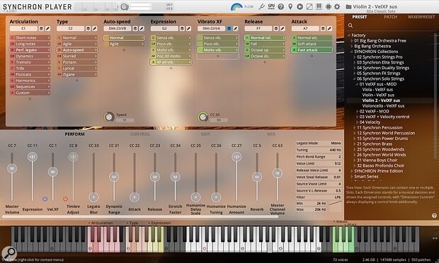 VSL Synchron Solo Violin 2 orchestral string sample library