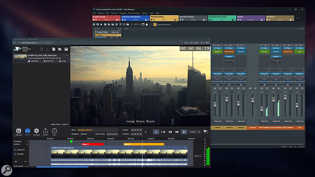 A built-in video engine is included with Vienna Ensemble Pro 8V, designed for artists composing scores to picture.