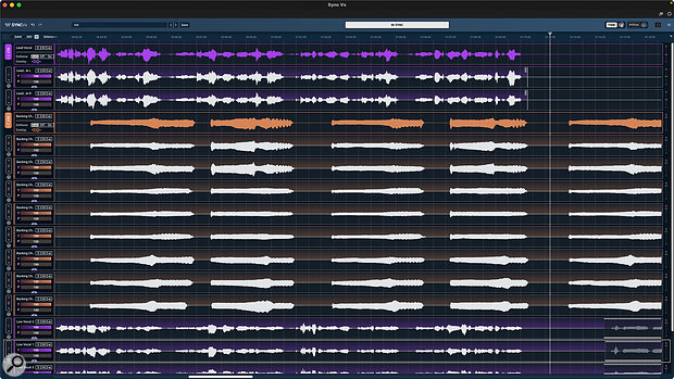 Sync Vx excels when you’re working with multiple Ref and Sync tracks.