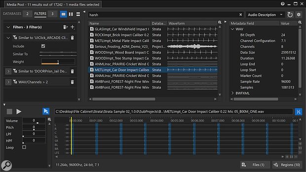 Wwise Similar Sound Search AI-powered text-to-audio sound library tool