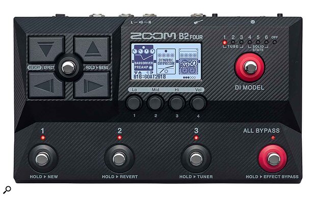 Zoom B2 Four bass guitar multi-effects pedal amp cabinet simulator impulse response