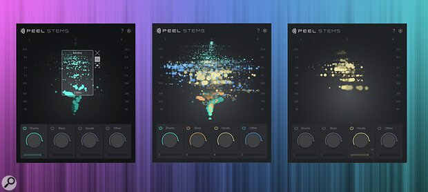 zPlane Peel Stems 2 real-time audio stem-separation plug-in