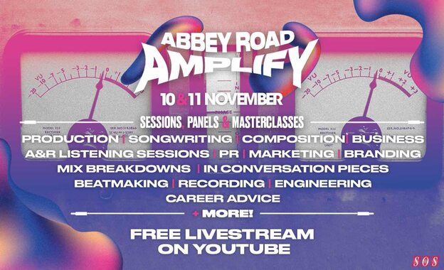 Abbey Road Amplify in-person live stream audio mixing production masterclass Q&A event