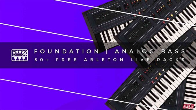 Abletunes Foundation Analog Bass Ableton Live Rack vintage analogue synthesizer sample pack
