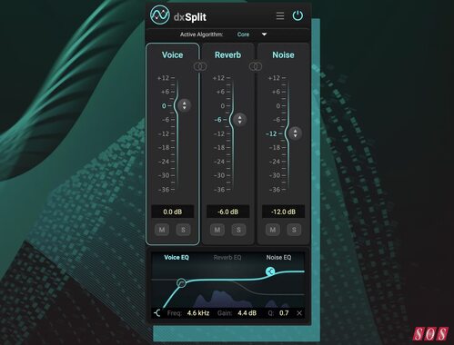 Accentize dxSplit dialogue restoration clean-up audio plug-in