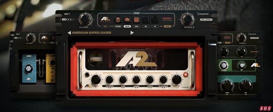 Acustica Audio Aero 2 guitar amp cabinet effects modelling software plug-in