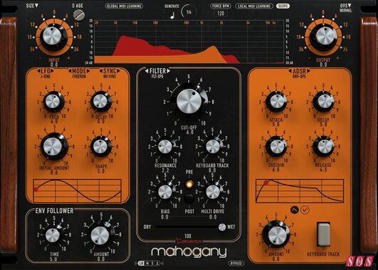 Acustica release Mahogany filter plug-in