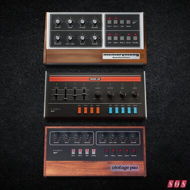 AIR Music Tech Fabric Vintage Synths Vol 1 Roland Jupiter Sequential Pro One Moog Memorymoog software synthesizer