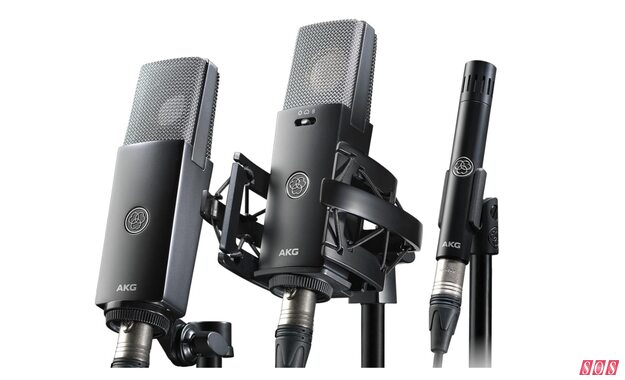 AKG C-Series C104 C114 C151 studio music content creator streamer podcast capacitor condenser microphones