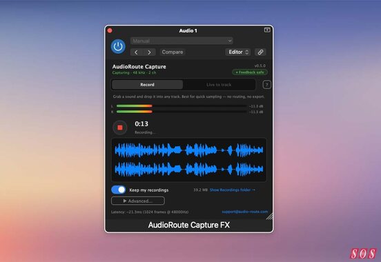 Arvital Audio AudioRoute capture system audio in DAW macOS Windows