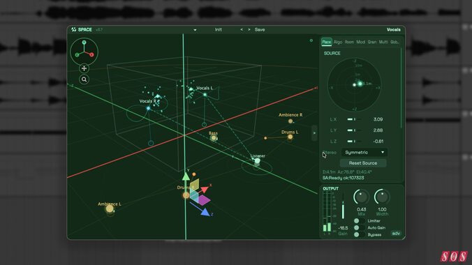 Audiocube Space 3D panning spatial 3D audio plug-in