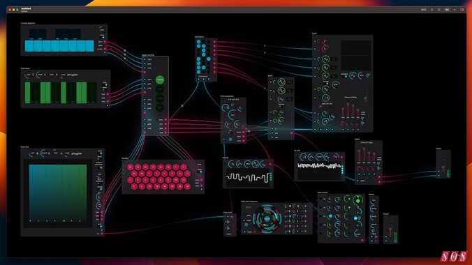 Audulus 4 macOS iPadOS iPad modular software synthesizer multi-touch AUv3