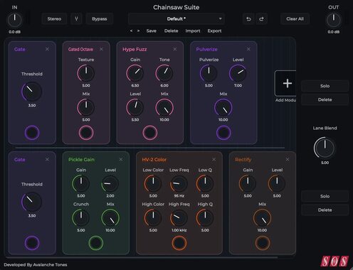 Avalanche Tones Chainsaw Suite djent metal guitar tone distortion plug-in