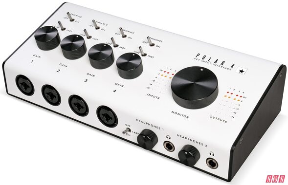 The POLAR 4 doubles up on mic/line inputs, adds a second headphone output and includes MIDI I/O.
