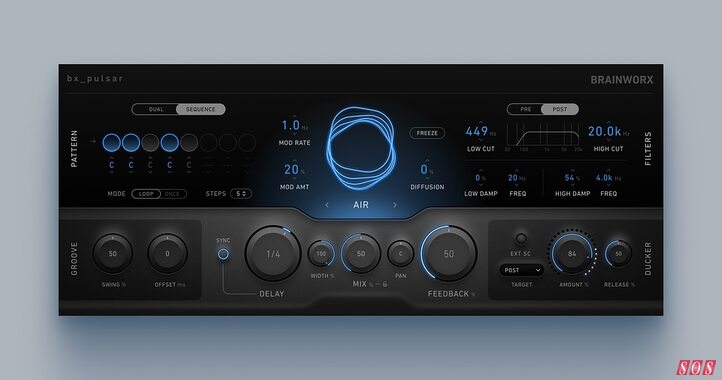 Brainworx release bx_pulsar delay plug-in