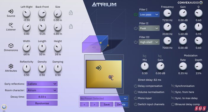 Convex Audio Atrium reverb plug-in update