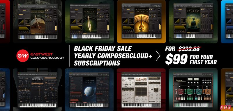 EastWest Black Friday 2025 ComposerCloud+ sample libraries virtual instruments