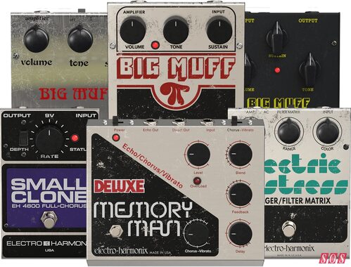 Electro-Harmonix EHX Classics Bundle Big Muff Deluxe Memory Man Electric Mistress Small Clone pedal emulation plug-ins