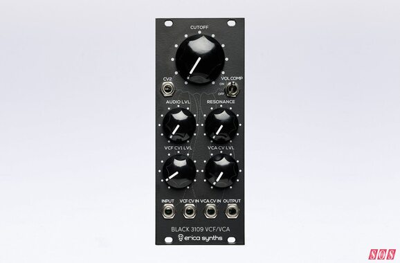 Erica Synths Black 3109 VCF/VCA Eurorack module