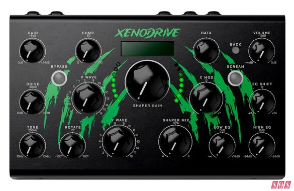 Erica Synths Xenodrive hardware distortion waveshaper effects unit