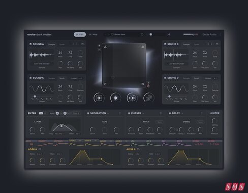 Excite Audio Dark Matter electronic music drum and bass sample-based software synth
