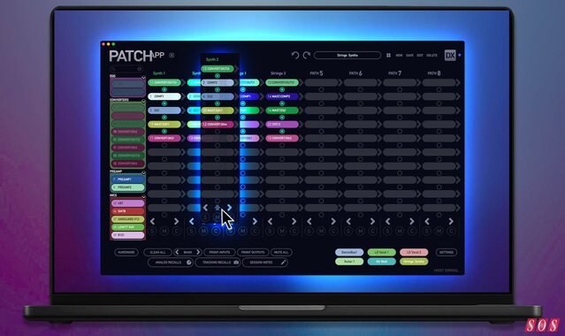 Flock Audio Patch App DX digitally controlled analogue patchbay software