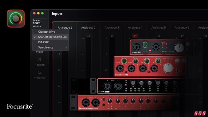 Focusrite Control 2 Scarlett 3rd Gen Clarett+