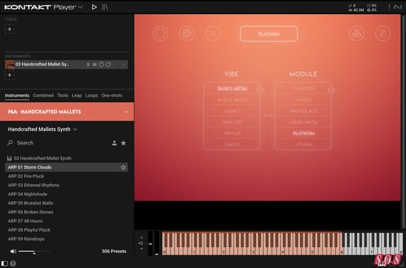 Handcrafted Audio Handcrafted Mallets virtual instrument sample library