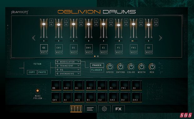 Heavyocity Oblivion Drums hard-hitting cinematic trailer drums percussion sample library