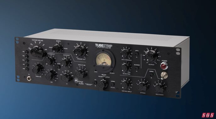 Heritage Audio Tubestrip high-end hardware channel strip preamp EQ compressor