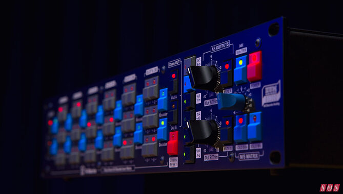 HUM Audio Devices N-Matrix all-analogue outboard mixing mastering insert switcher Mid-Side parallel processing