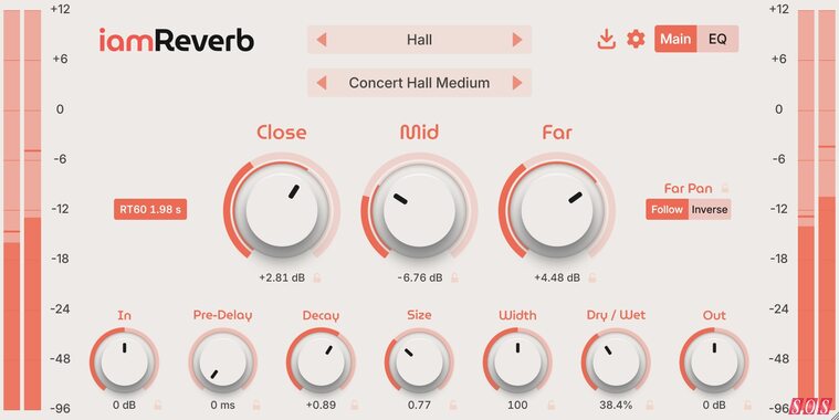 iamReverb convolution reverb plug-in impulse response update